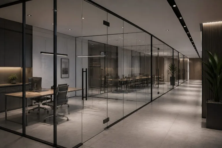 Цельностеклянные перегородки GlassLine